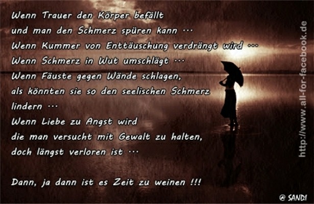  Wenn Trauer den Körper befällt und man&hellip;.